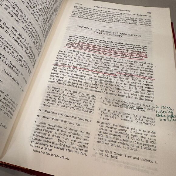 Perkins on Criminal Law Second Edition University Textbook Series Free Shipping - Picture 7 of 8